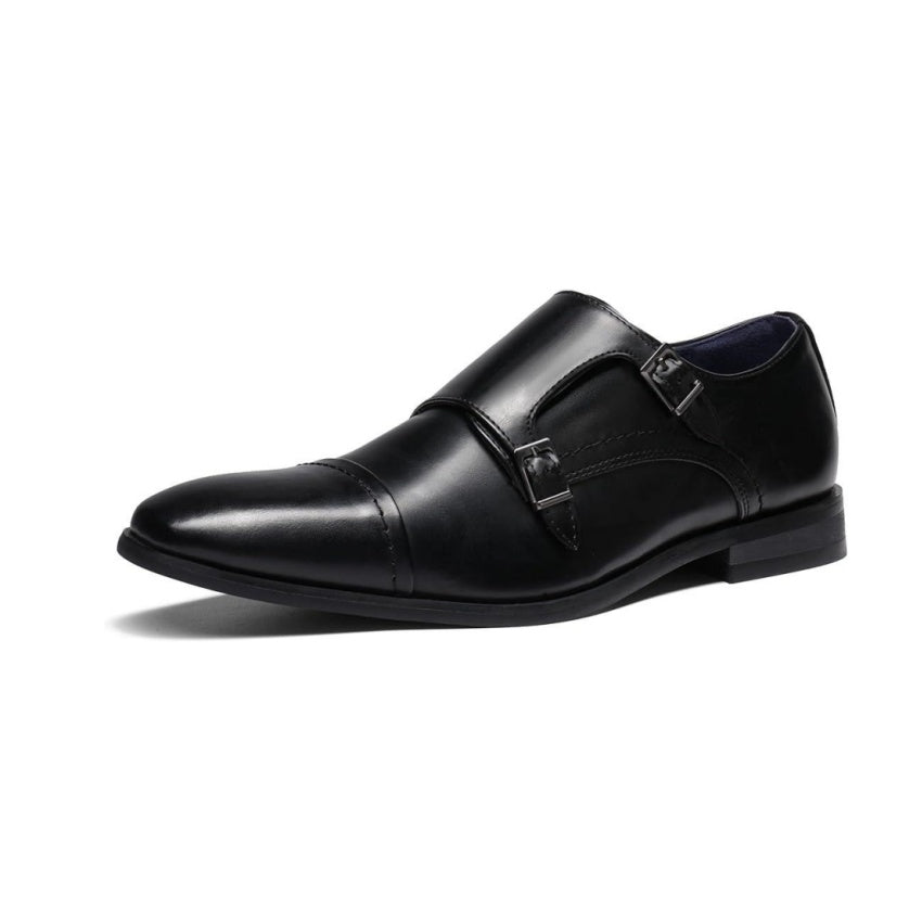 BRUNO MARC Mens Dress Loafers Slip On Monk Strap Shoes