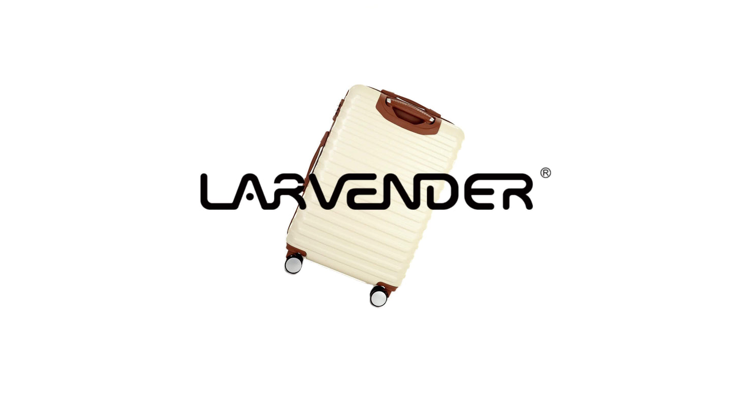 LARVENDER Expandable Hard Shell Luggage Set With TSA Lock