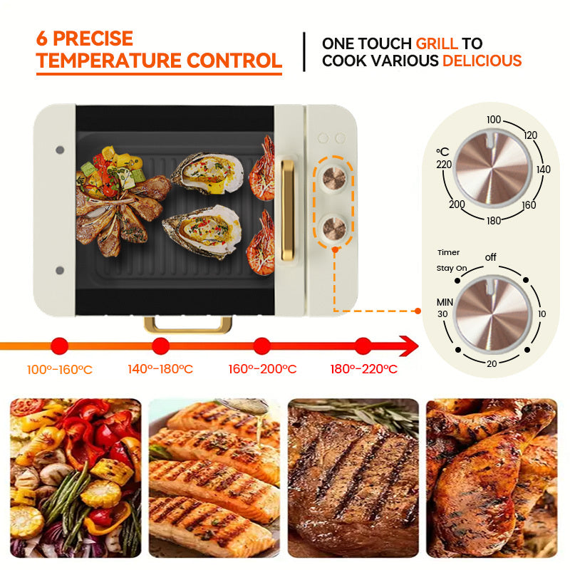 All Nations Emporium Smokeless Electric Grill Temp Control
