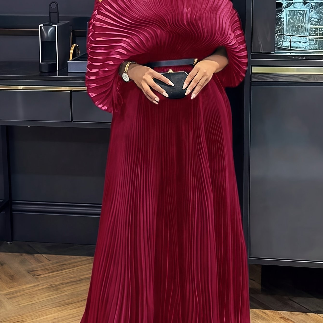 Pleated Maxi Dress Formal Mesh Naija Styles And Fashion