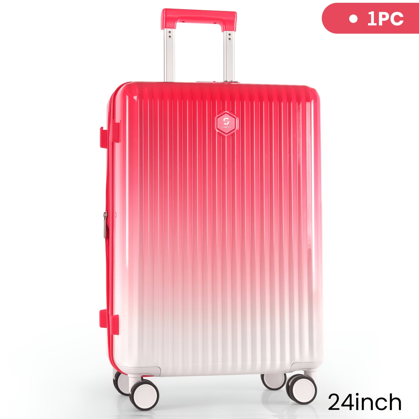 Expandable Hard Shell Luggage With Spinner Wheels TSA Lock