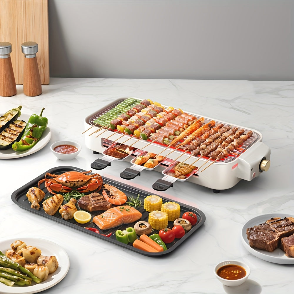 Aoran 2 In 1 Electric Grill And Skillet Nonstick Removable