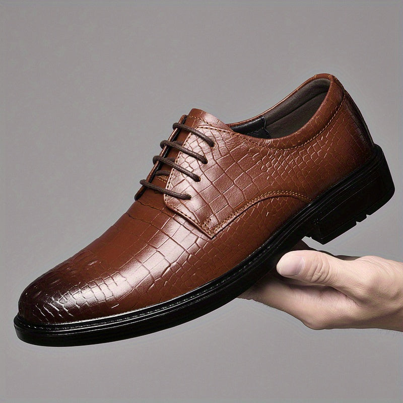 All Nations Emporium Mens British Formal Loafers Crocodile