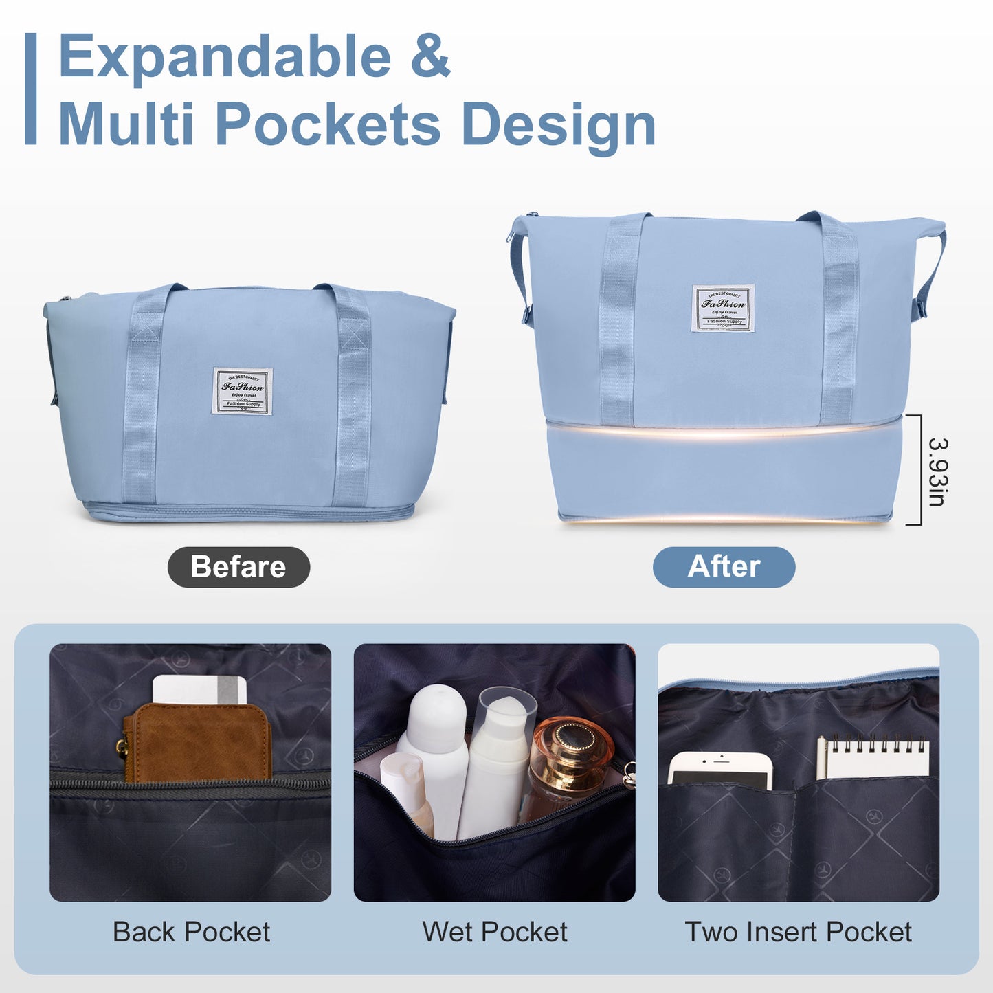Motorhot Hardshell Luggage Set With TSA Lock And Wheels