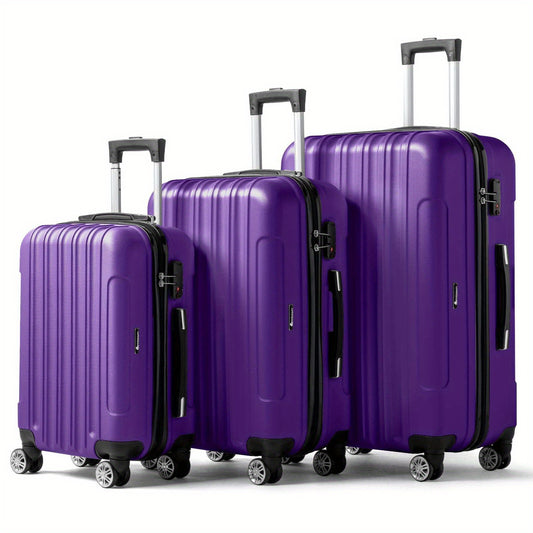 AutoForever Hard Shell Luggage 3pc With 360 Spinner Wheels