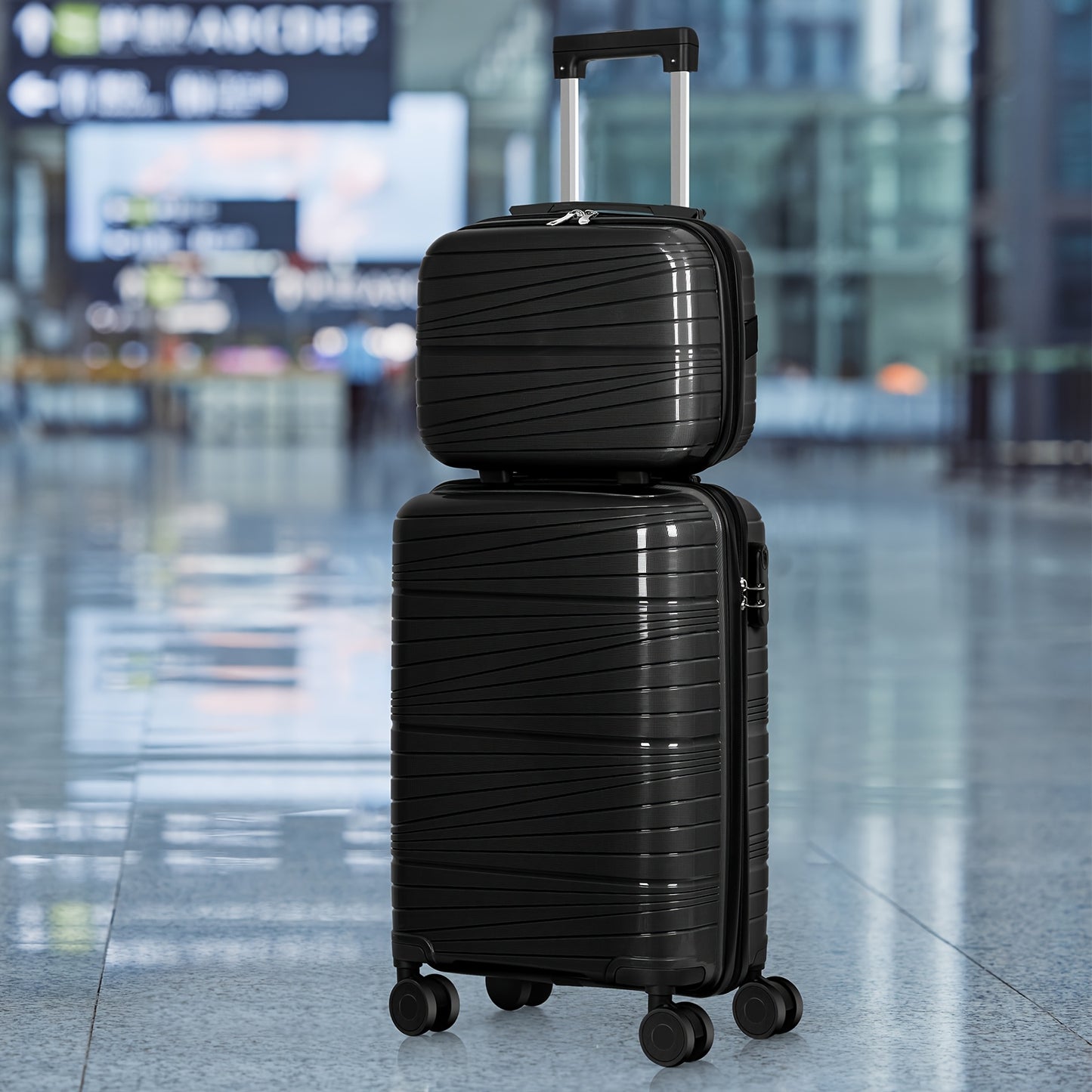 Durable PC ABS Luggage Set With Expandable TSA Lock