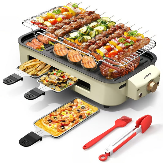 Burge 1500W Electric Grill And Oven Combo Stainless Steel