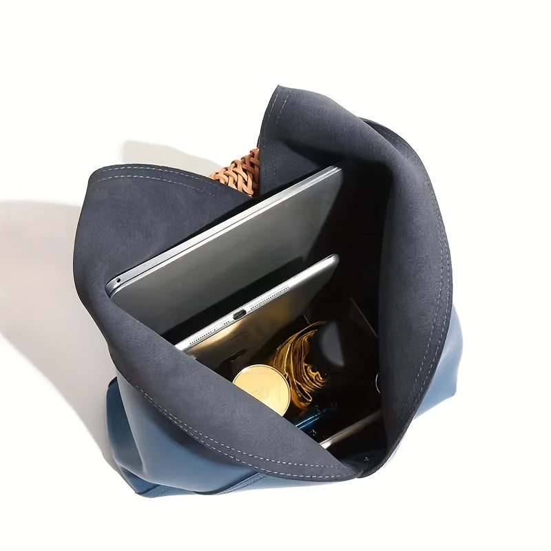 Women Large Capacity Handbag With Magnetic Closure