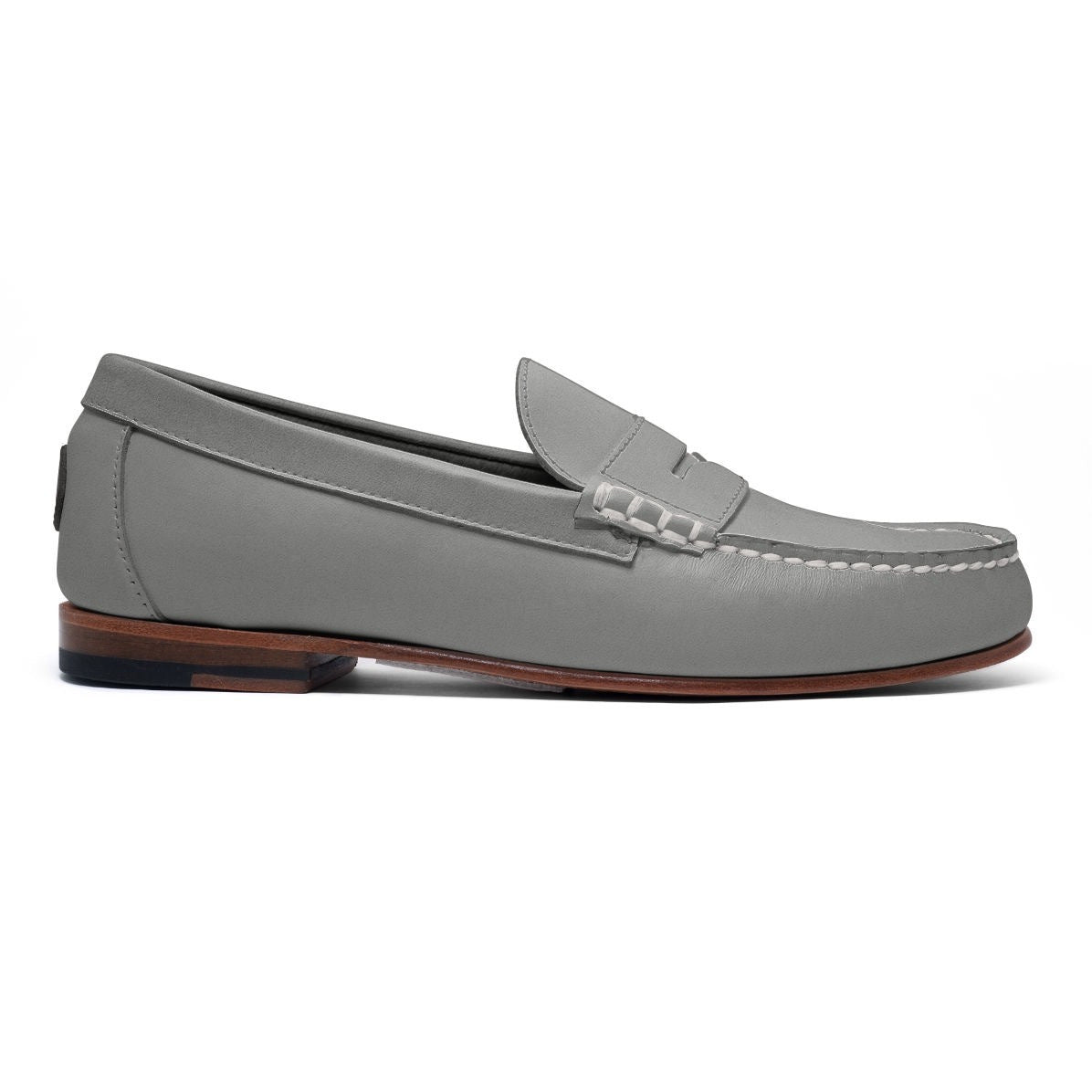 Lombard Men's Premium Leather Penny Loafer Leather Sole
