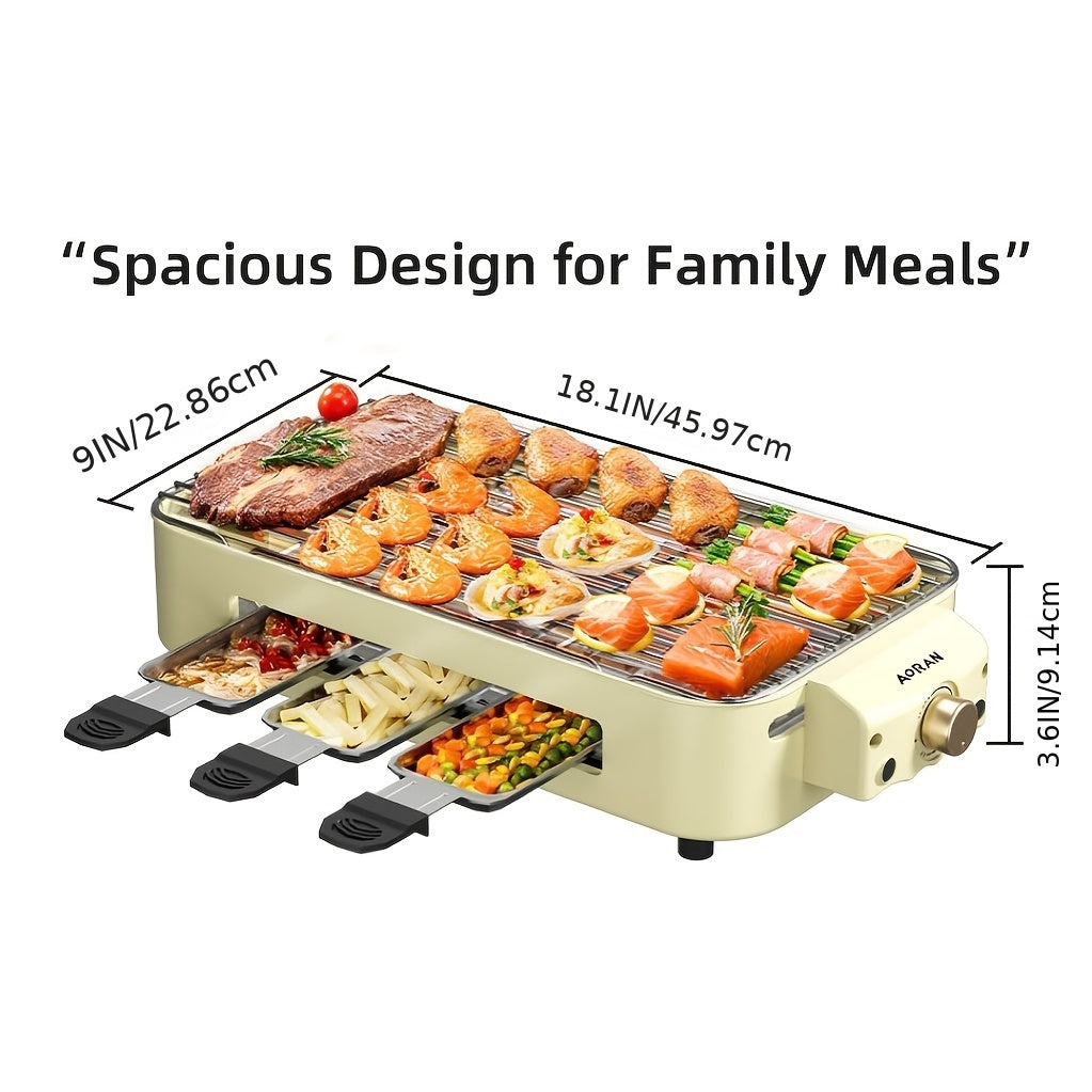 Aoran Electric Grill 2in1 Indoor With Temperature Control
