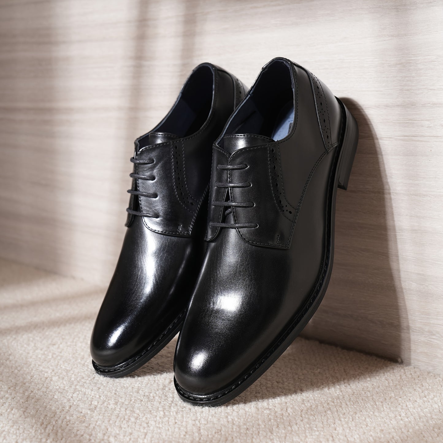 Bruno Marc Mens Lined Dress Oxfords Lace Up Shoes PU