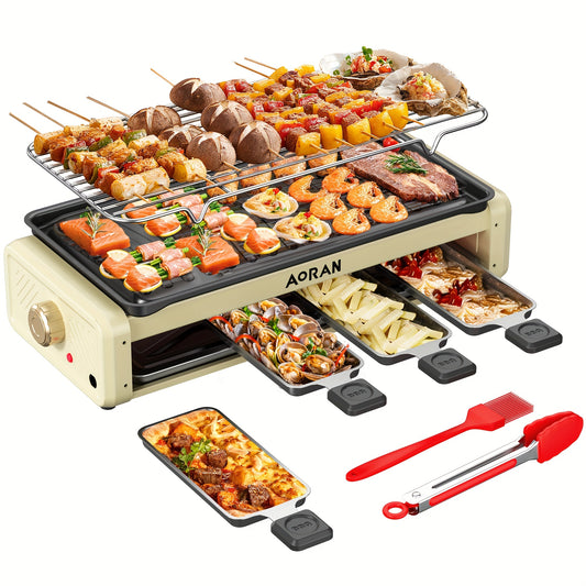 Aoran Electric Frying Pan Nonstick With Detachable Grid