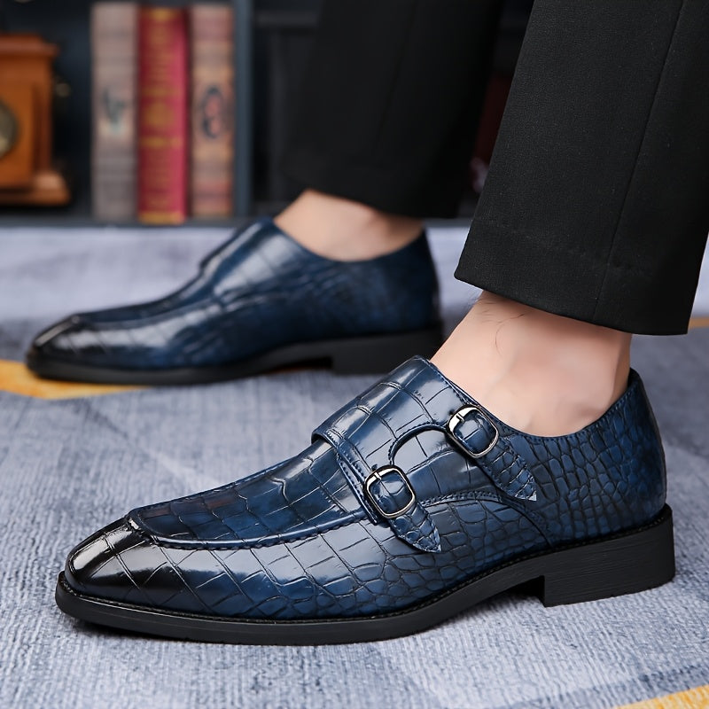 All Nations Emporium Mens British Crocodile Penny Loafers