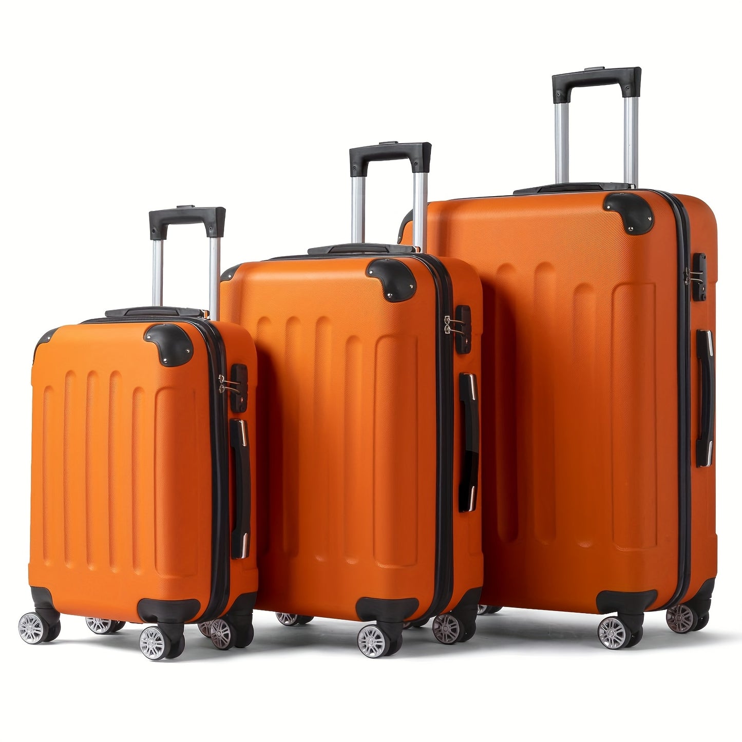 AutoForever 3 Piece ABS Hardshell Luggage Set With TSA Lock