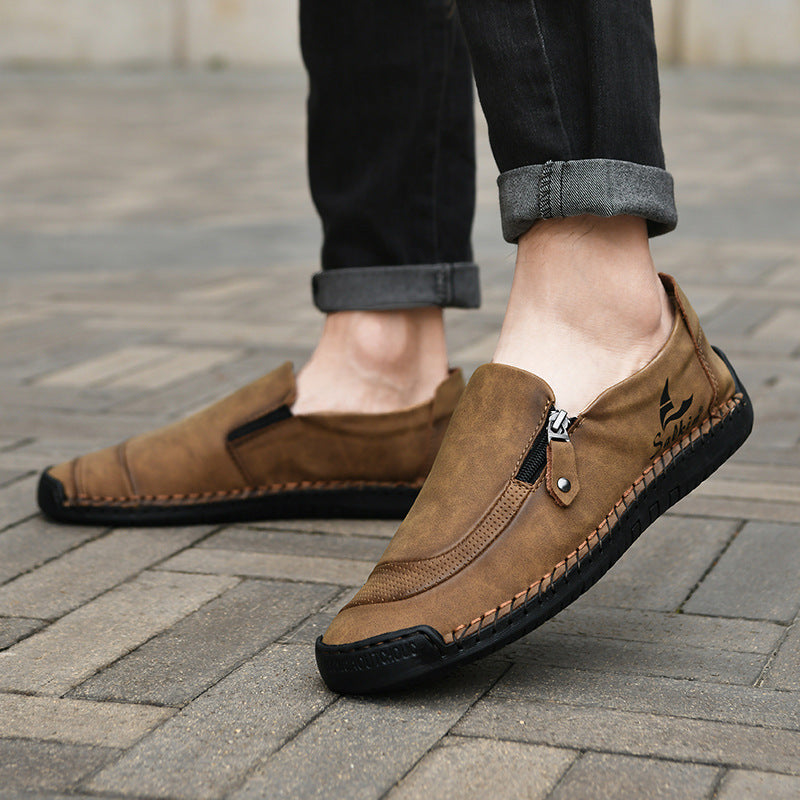 All Nations Emporium Men's Casual Shoes Zipper Closure