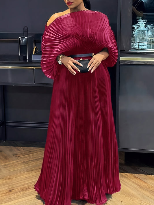 Pleated Maxi Dress Formal Mesh Naija Styles And Fashion