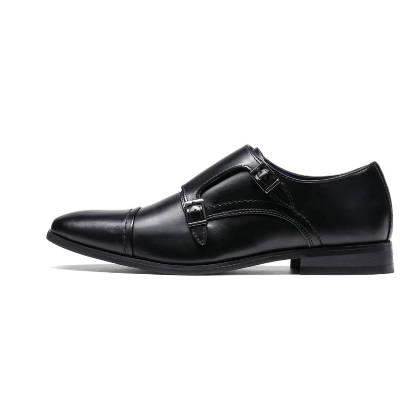BRUNO MARC Mens Dress Loafers Slip On Monk Strap Shoes