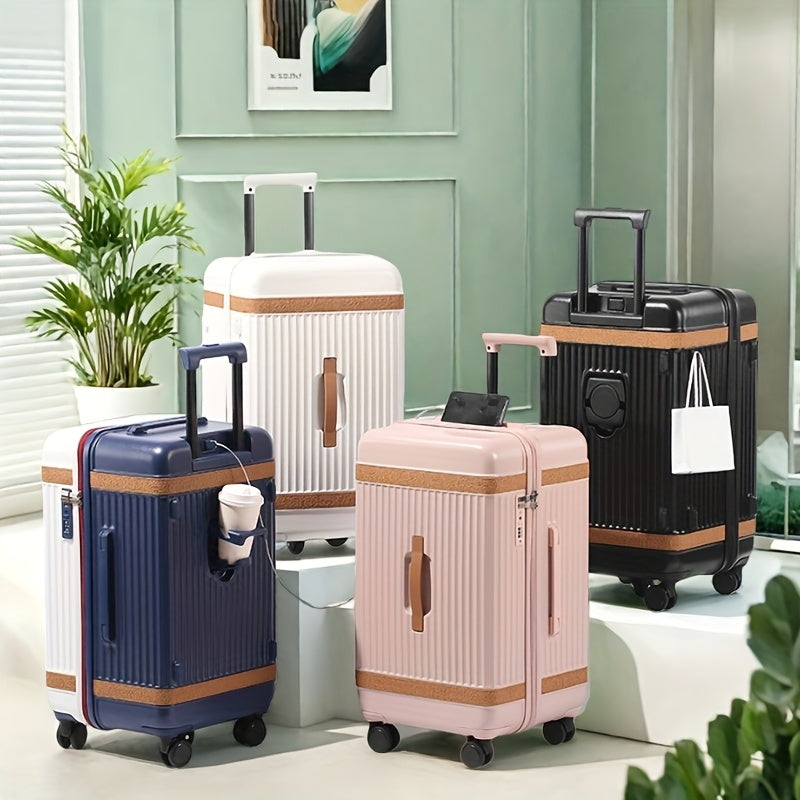 Capacity TSA Lock Suitcase With USB Port And 360 Wheels