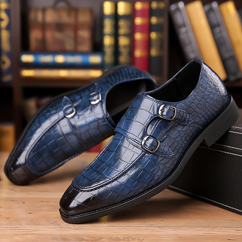 All Nations Emporium Mens British Crocodile Penny Loafers