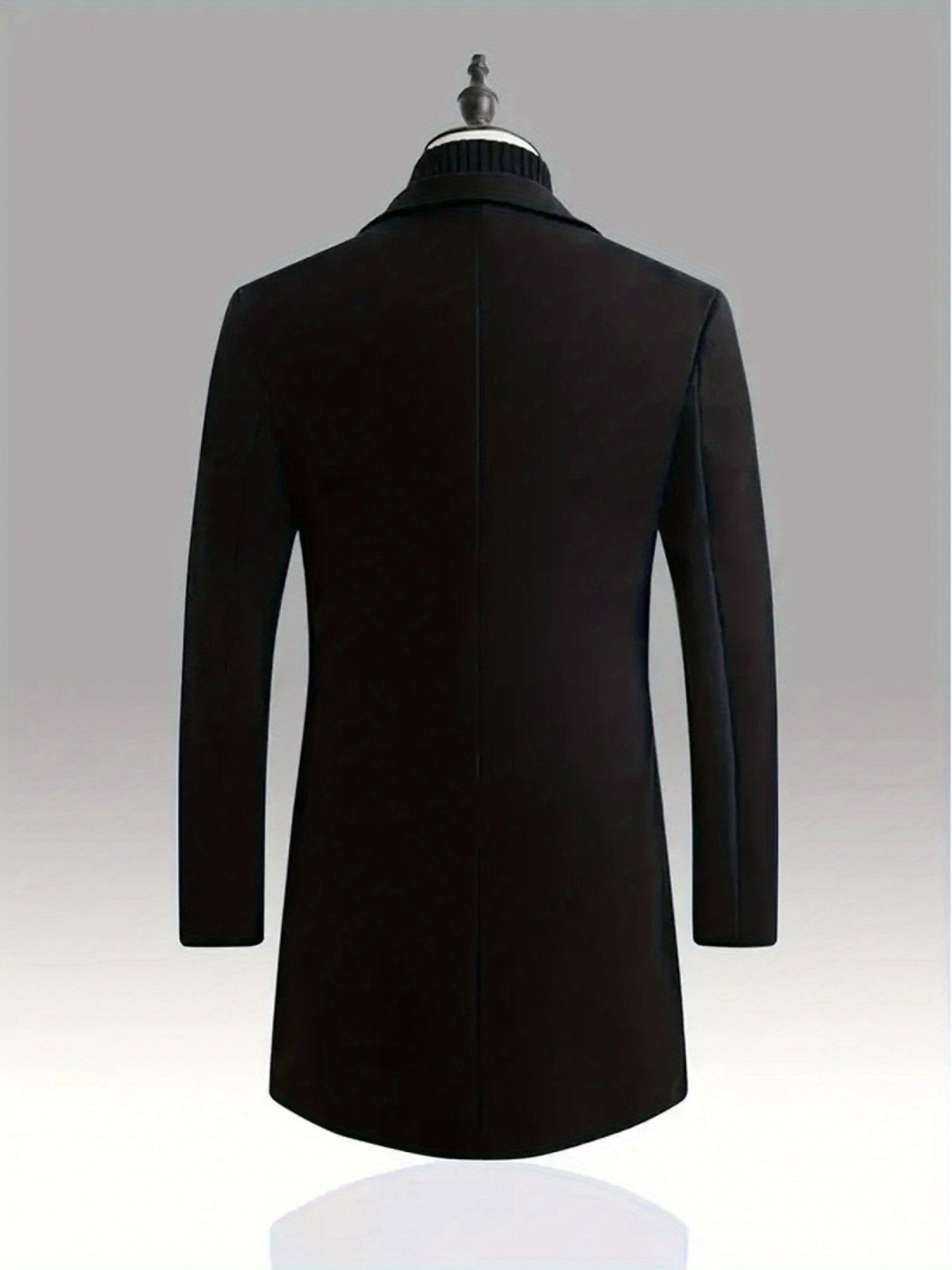 Slim Fit Fleece Coat With Lapel Collar Blazer Style Jacket
