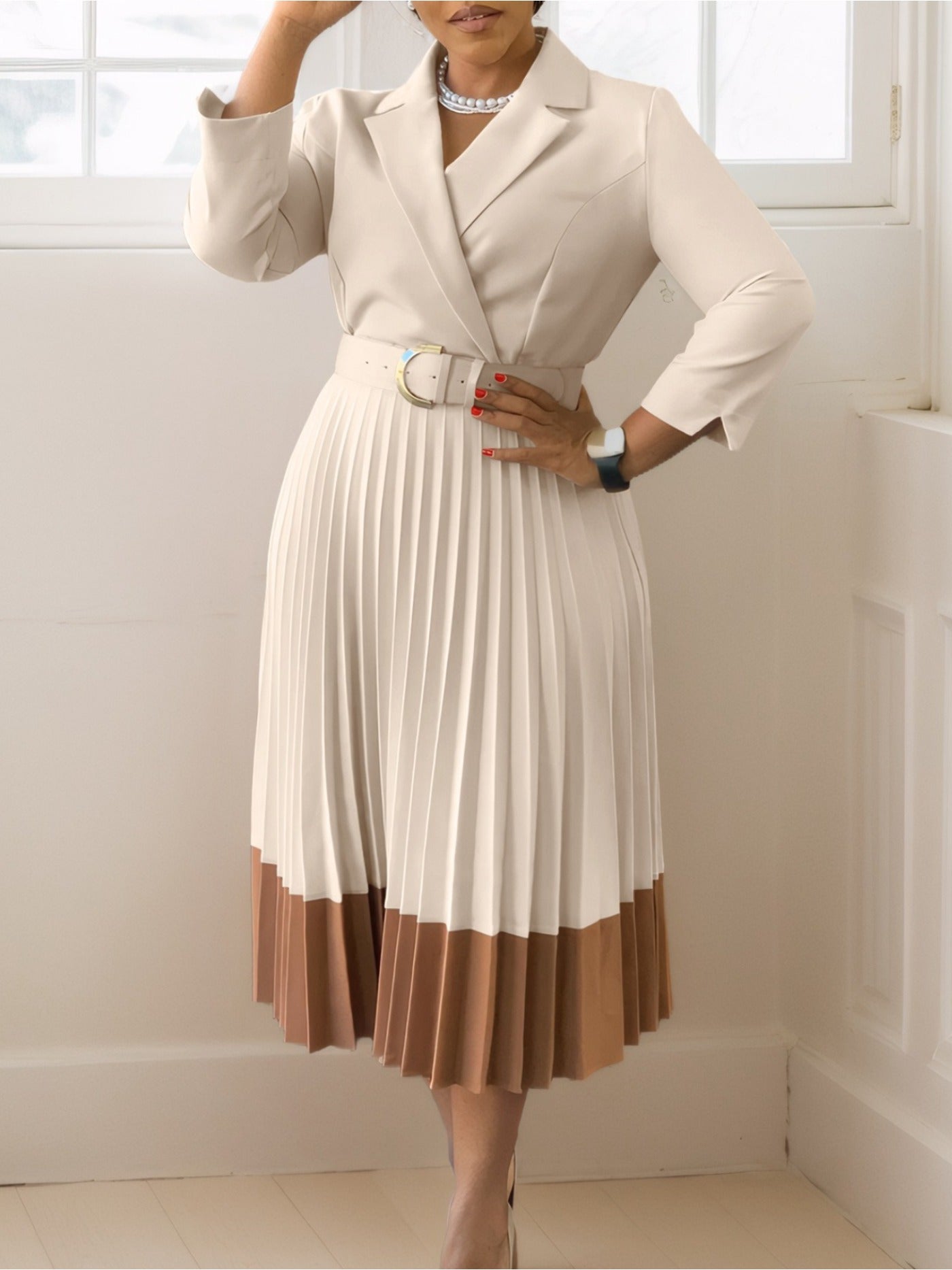 Elegant Satin Robe Midi Dress For Women Casual Summer