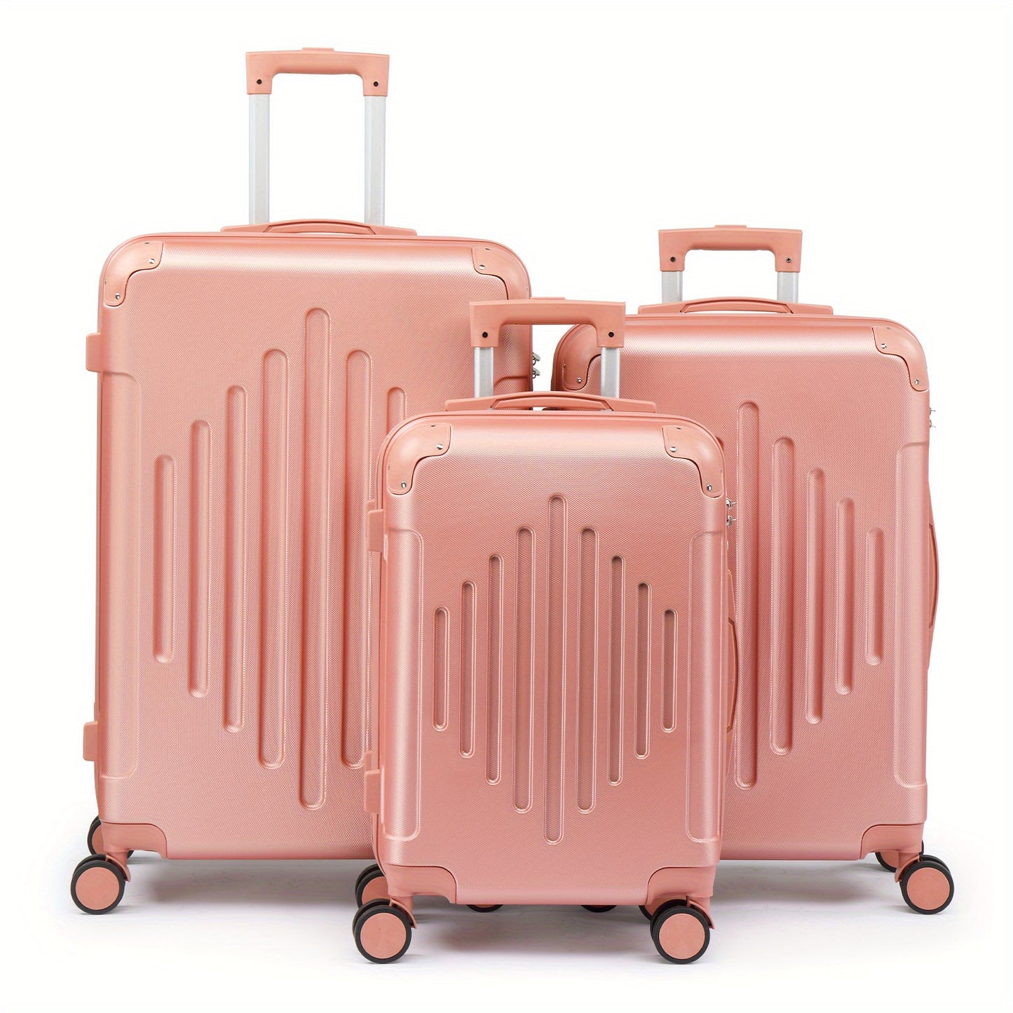 AUTOFOREVER 3pc Luggage Set With Corner Protectors TSA Lock