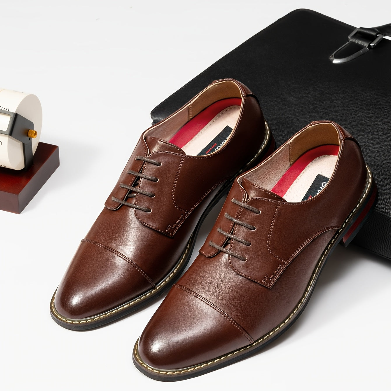 Bruno Marc Prince Modern Formal Oxford Wingtip Shoes