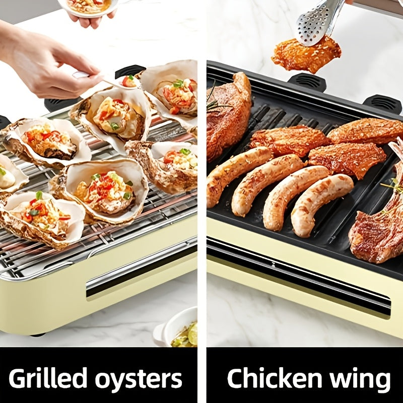 Aoran 2 In 1 Electric Grill And Skillet Nonstick Removable