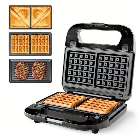 CACHOO Electric Smokeless Grill Three In One Indoor Griddle