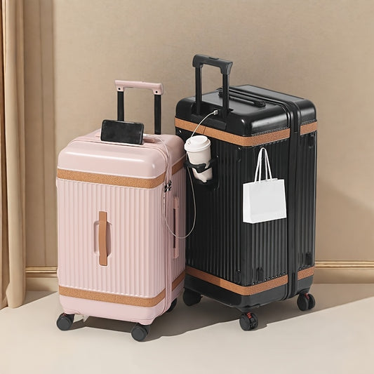 Capacity TSA Lock Suitcase With USB Port And 360 Wheels