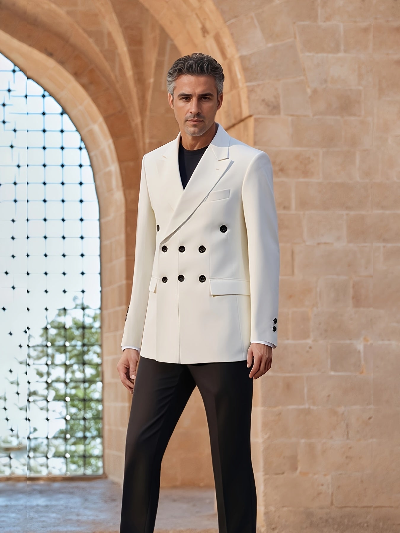 Mens Shawl Collar Tuxedo Blazer Polyester All Season Wedding