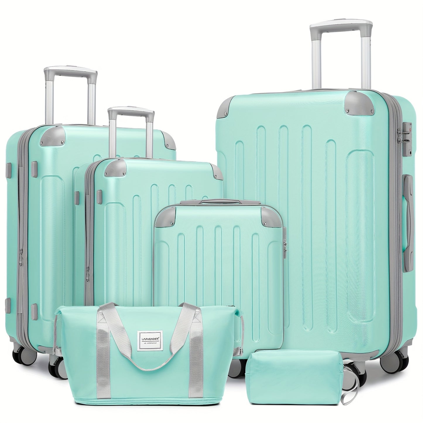 Hardside Luggage Set Expandable Spinner TSA Lock 6 Piece