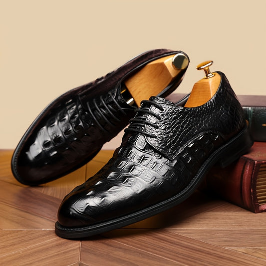 Men's Loafer Shoes Pointed Toe Cow Leather Upper All Season