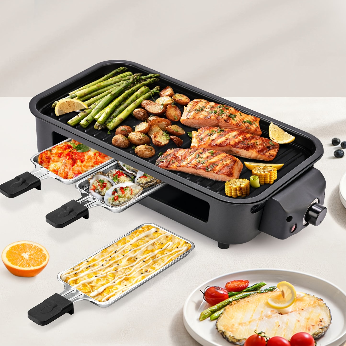 All Nations Emporium Smokeless Electric Griddle Nonstick