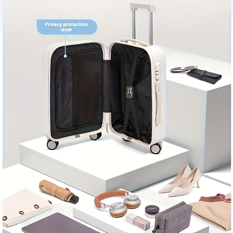 Minimalist Hard Shell Luggage Case Set With Zipper Trolley