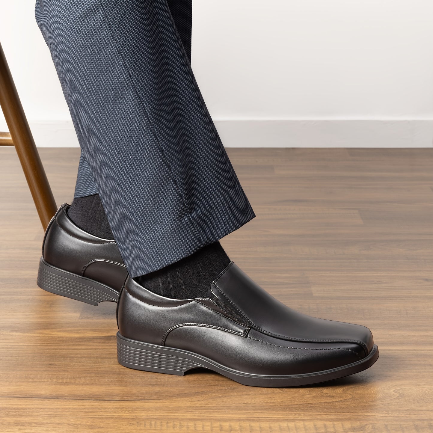 Bruno Marc Mens Lined Dress Loafers Slip On Classic Shoes