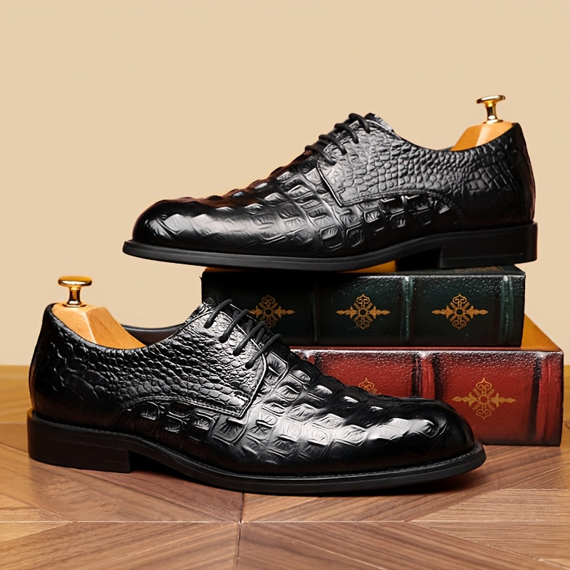 Men's Loafer Shoes Pointed Toe Cow Leather Upper All Season