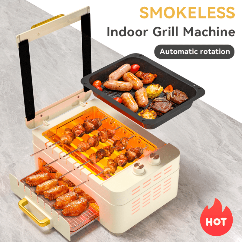 All Nations Emporium Smokeless Electric Grill Temp Control