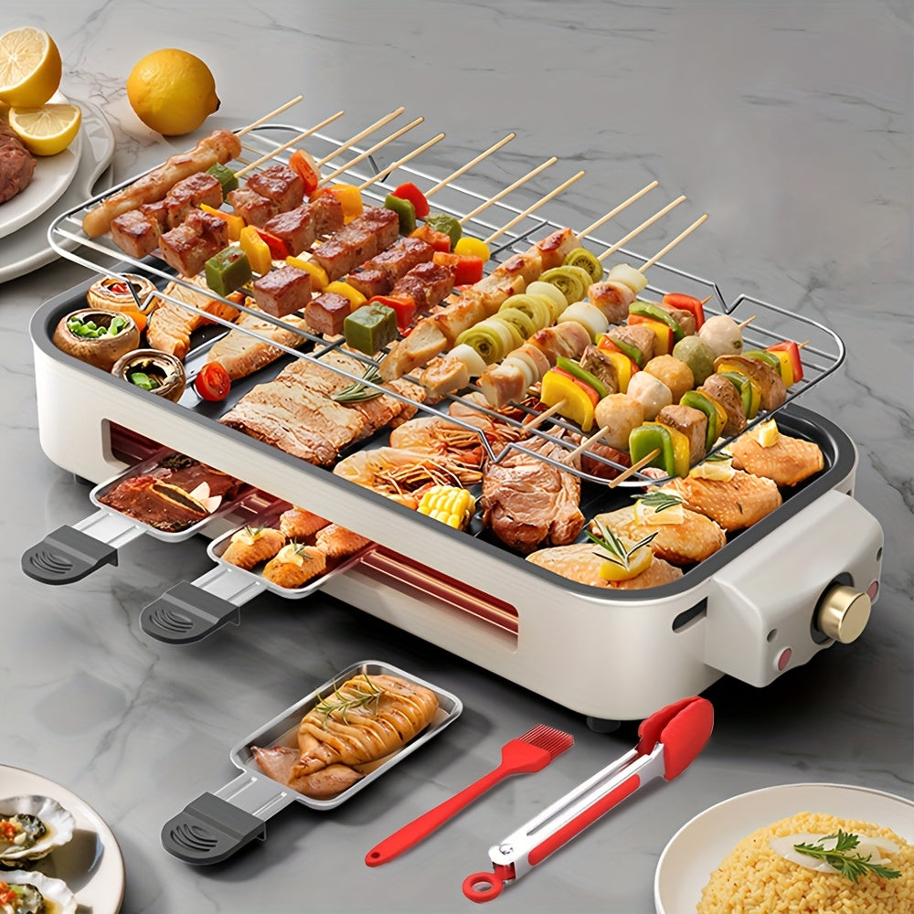 Aoran 2 In 1 Electric Grill And Skillet Nonstick Removable