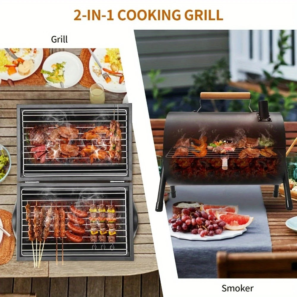 Roa Portable Folding Charcoal Grill With Smokeless Grills