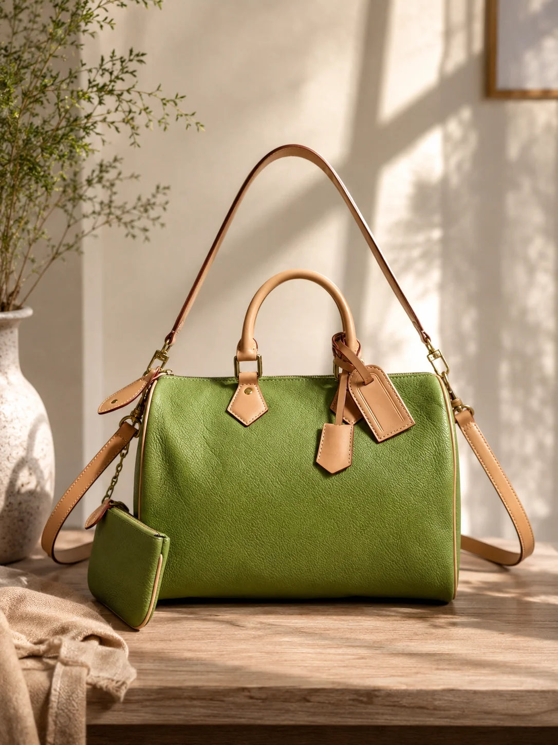 Fashion New Design Luxury Women's Bag 30x21x17cm Speed Portable Large Capacity Handbag With Shoulder Strap Shoulder Bag No Boxt