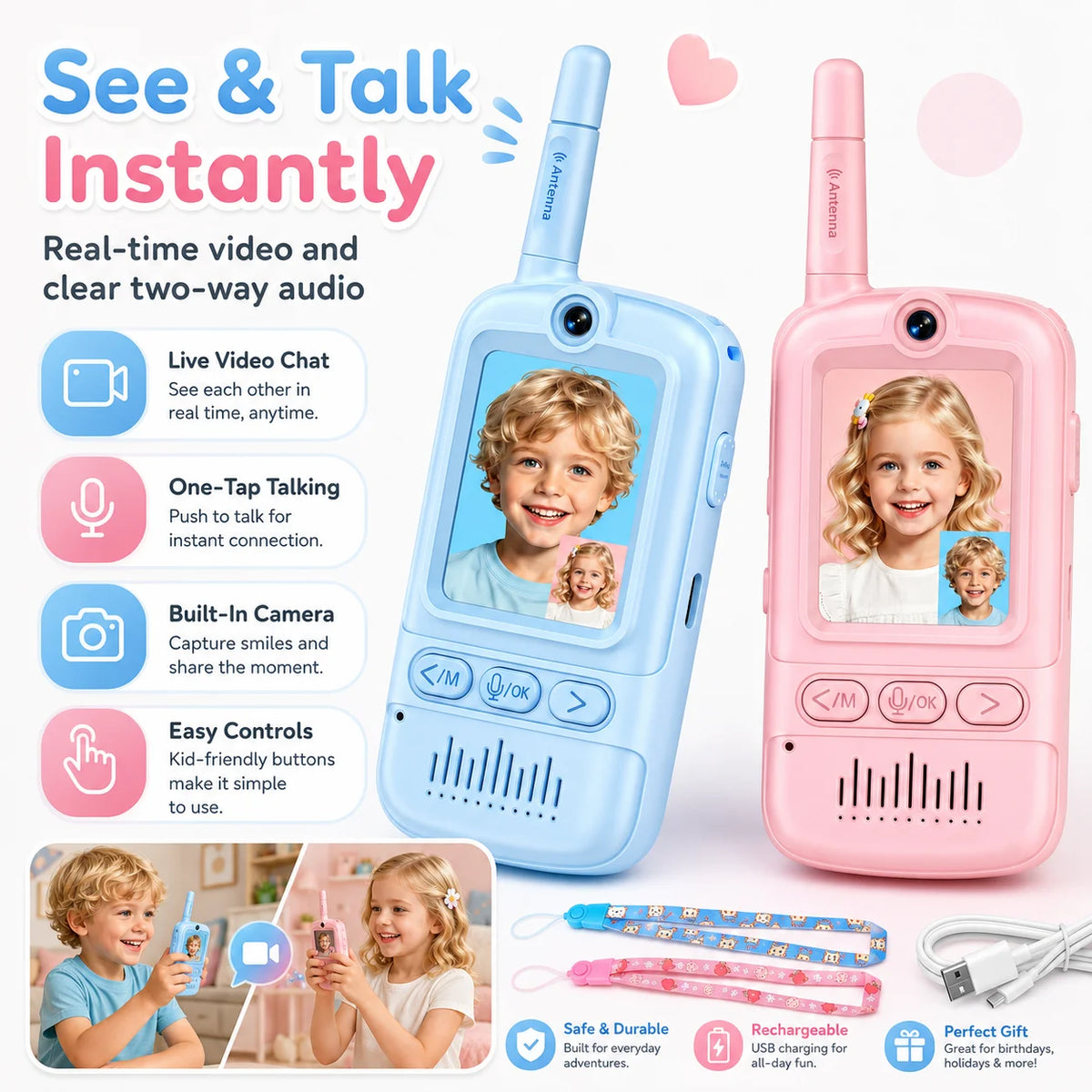 Rechargeable Kids Visual Conversation Play Set Interactive Toy
