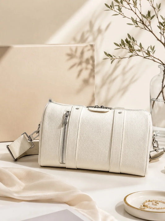 2026 Fashion New Luxury Women's Bag 27.5X16.5X15CM White Letter Print Designer Inspired Handbag with Shoulder Strap No Box