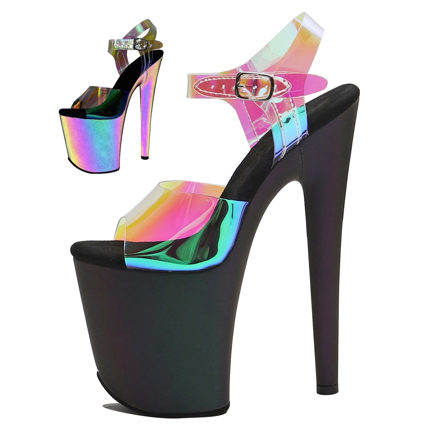 Wuxin Women's Stripper Pole Dance Heel Sandal Platform Stiletto