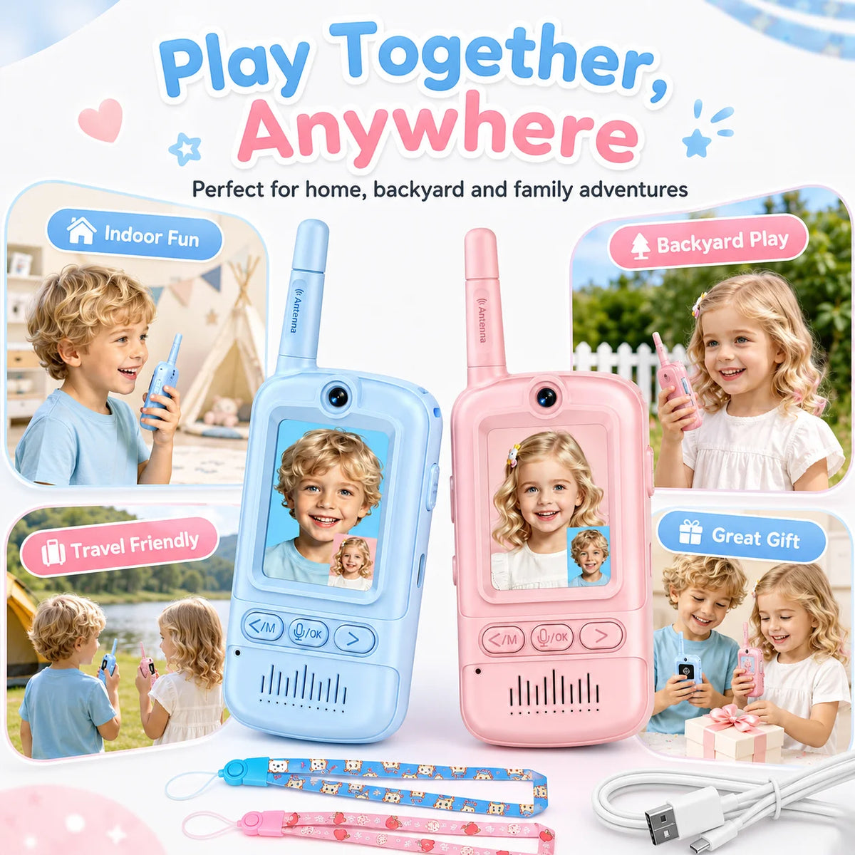 Rechargeable Kids Visual Conversation Play Set Interactive Toy