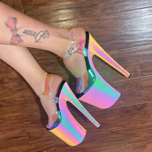 Wuxin Women's Stripper Pole Dance Heel Sandal Platform Stiletto