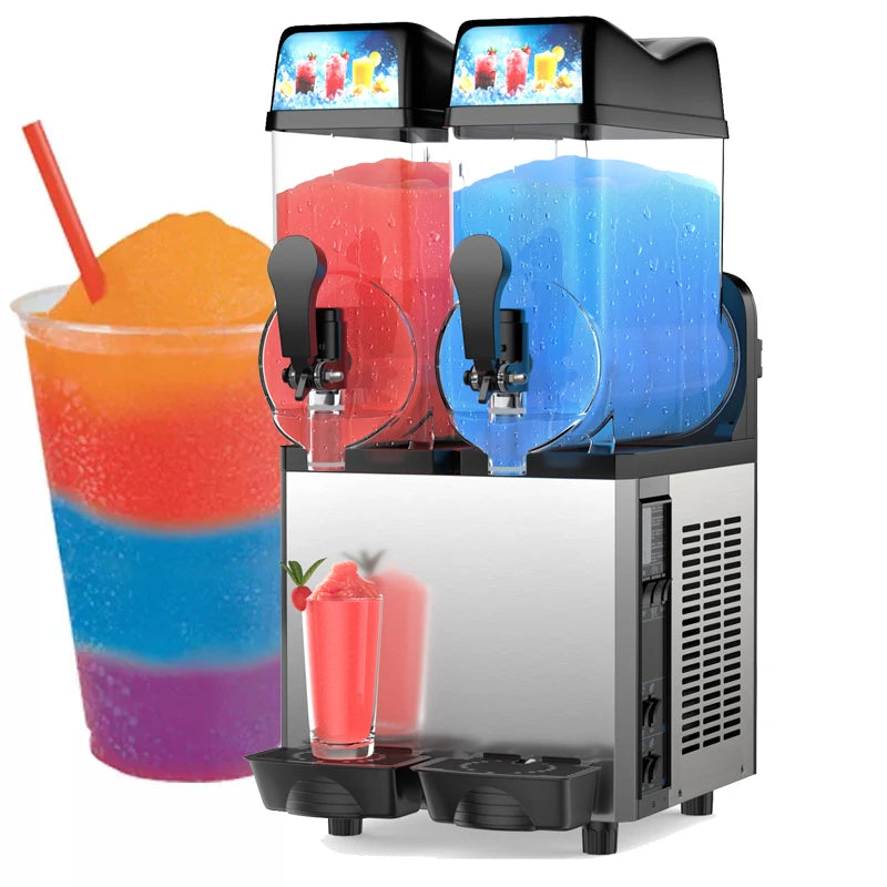 SHICUO 30L Commercial Slushy Machine Beverage Dispenser