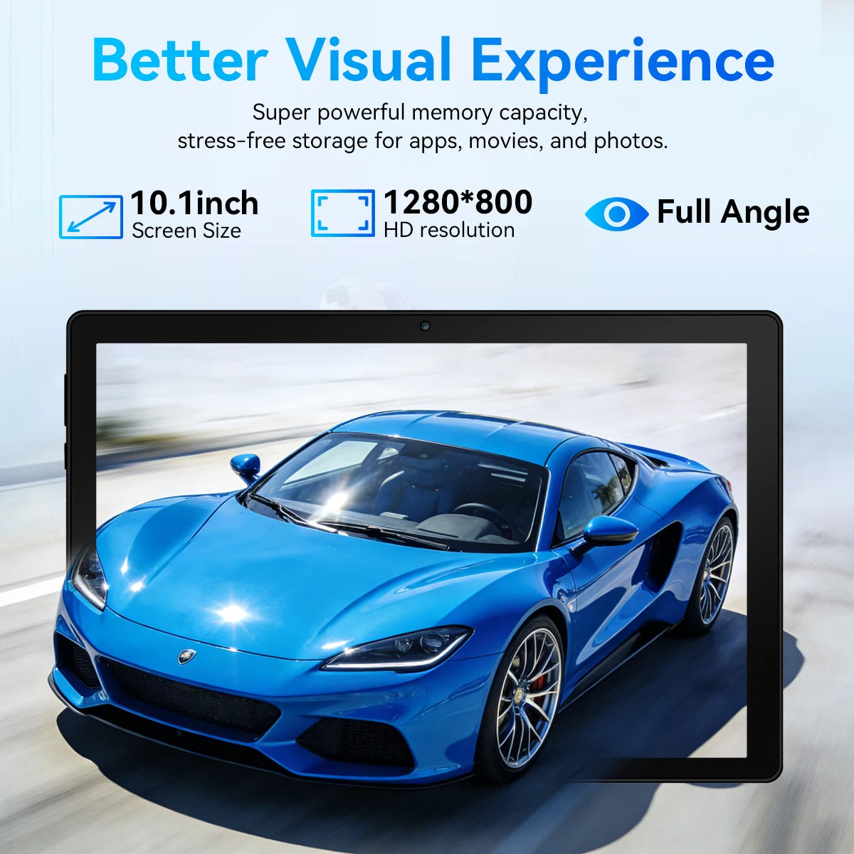 Moderness Android Tablet 24GB RAM 64GB Storage WiFi 6 Bluetooth