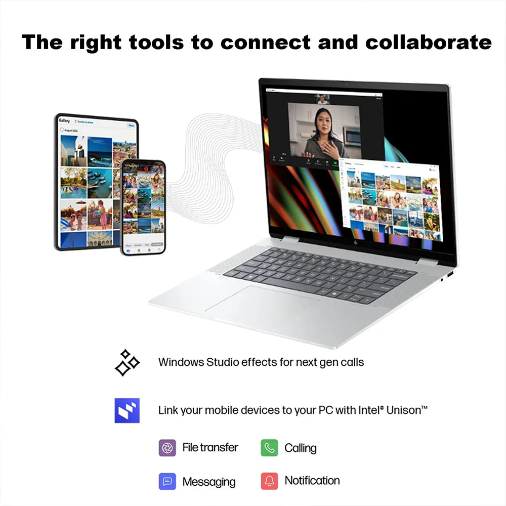 HP Envy X360 125U Laptop With Intel Ultra 5 Processor