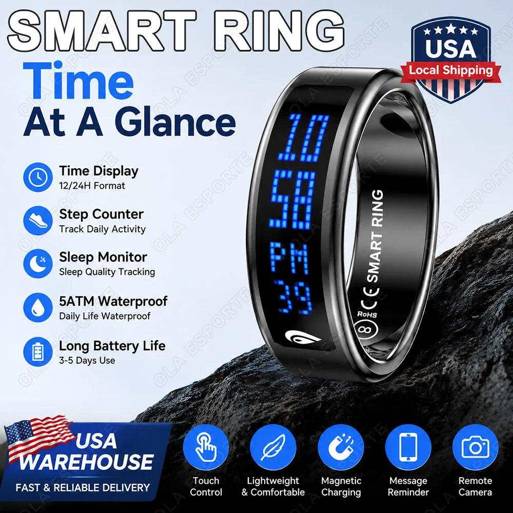 Ola Esporte Smart Ring Heart Rate Sleep Health Tracker